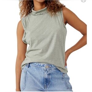 We The Free Gray Muscle Tee